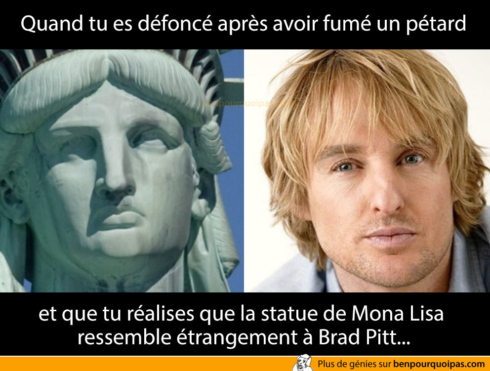 ben-pourquoi-pas-Mona Lisa  ressemble étrangement à Brad Pitt.