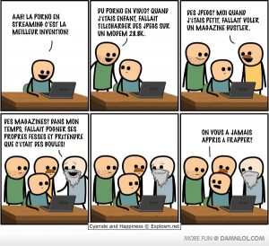 cyanide & happiness en francais: quand tu veux reragder de la porno en streaming