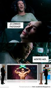 Neo de la matrice: je connais photoshop!