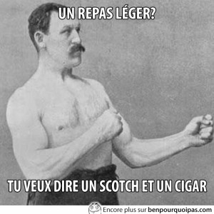 homme-masculin-repas-leger