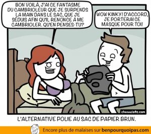Alternative polie au sac de papier pendant le sex
