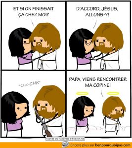 Quand Jésus ramène une copine à la maison | Cyanide and Happiness