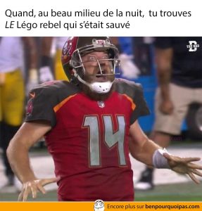 quand tu marches sur le lego rebel