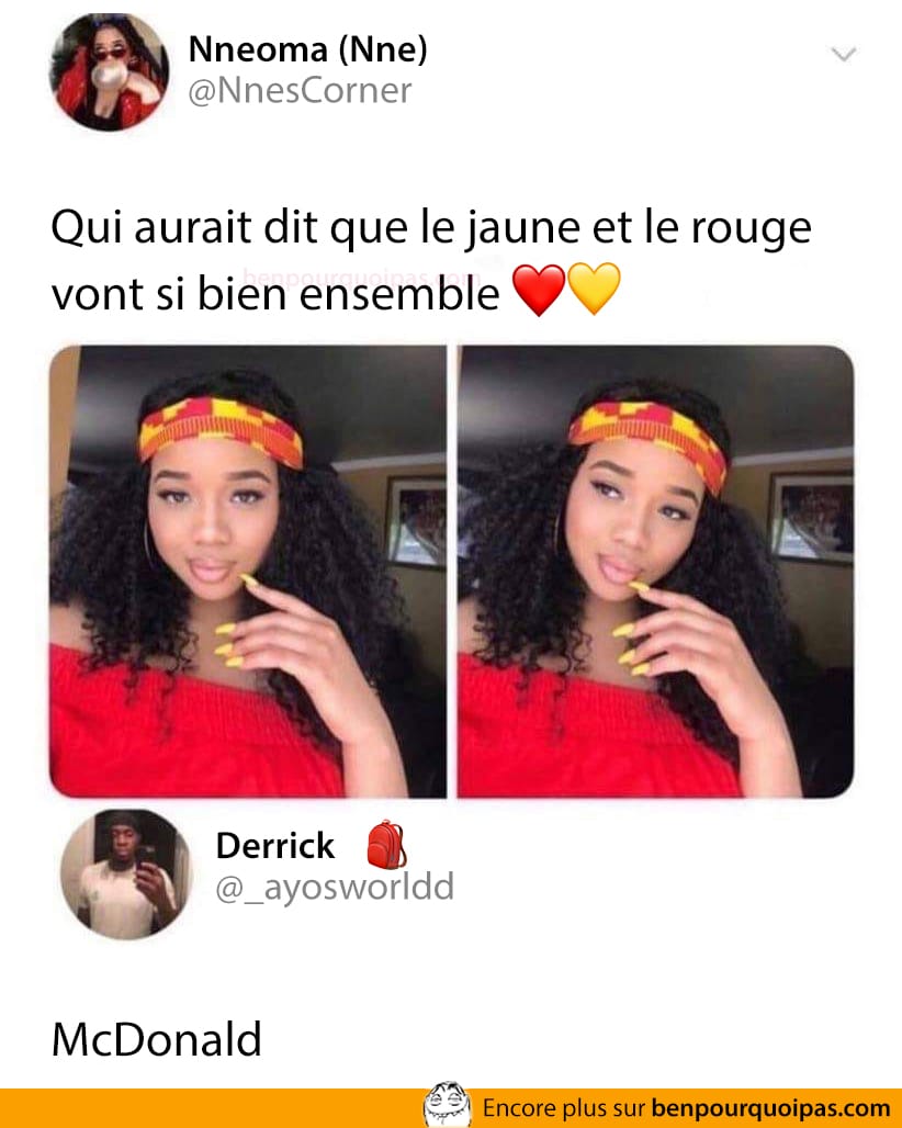 Qui aurait dit que le jaune et le rouge vont si bien ensemble