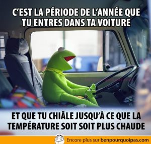 Habitudes en voiture lors de la période hivernale