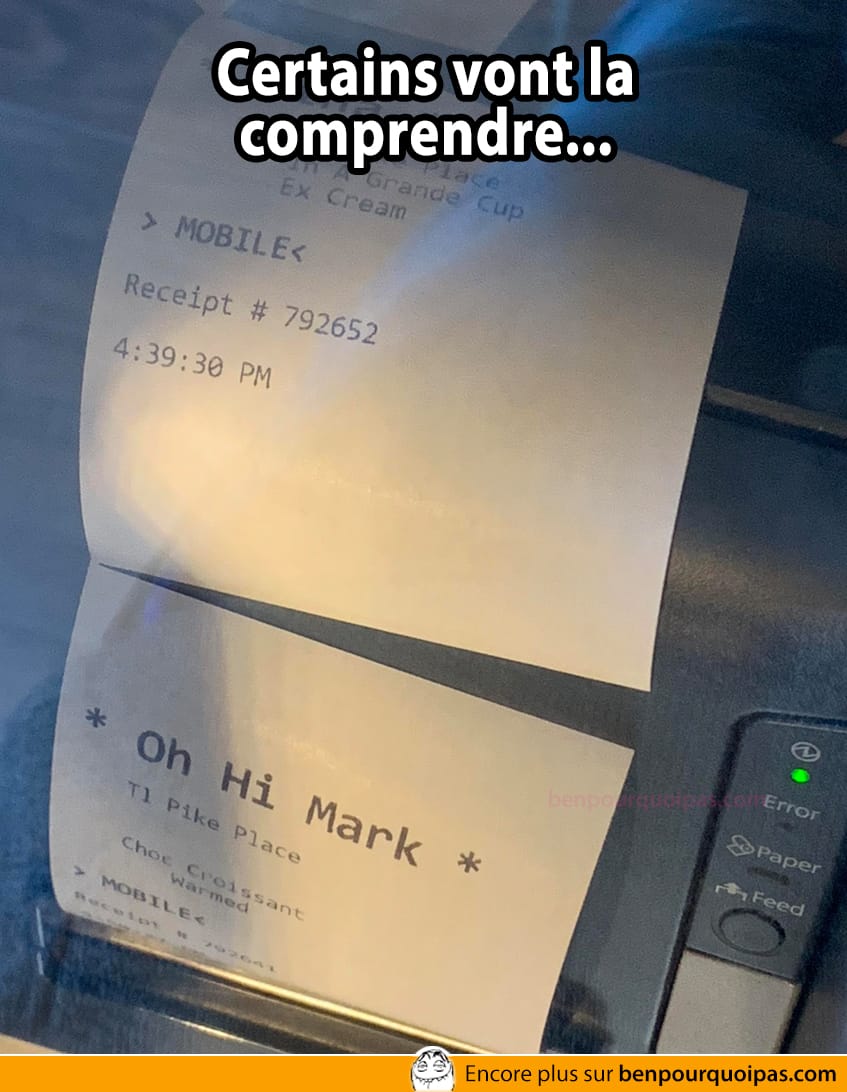 Oh Hi Mark (certains vont la comprendre...)