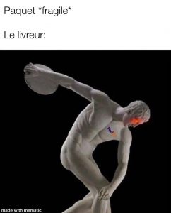 lancé du colis quand ce colis est fragile | ben pourquoi pas humour