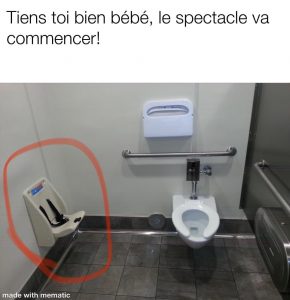 Toilette avec une vue superbe pour votre bébé