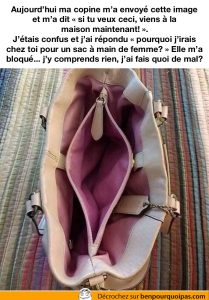un sac à main ressemble a un vagin