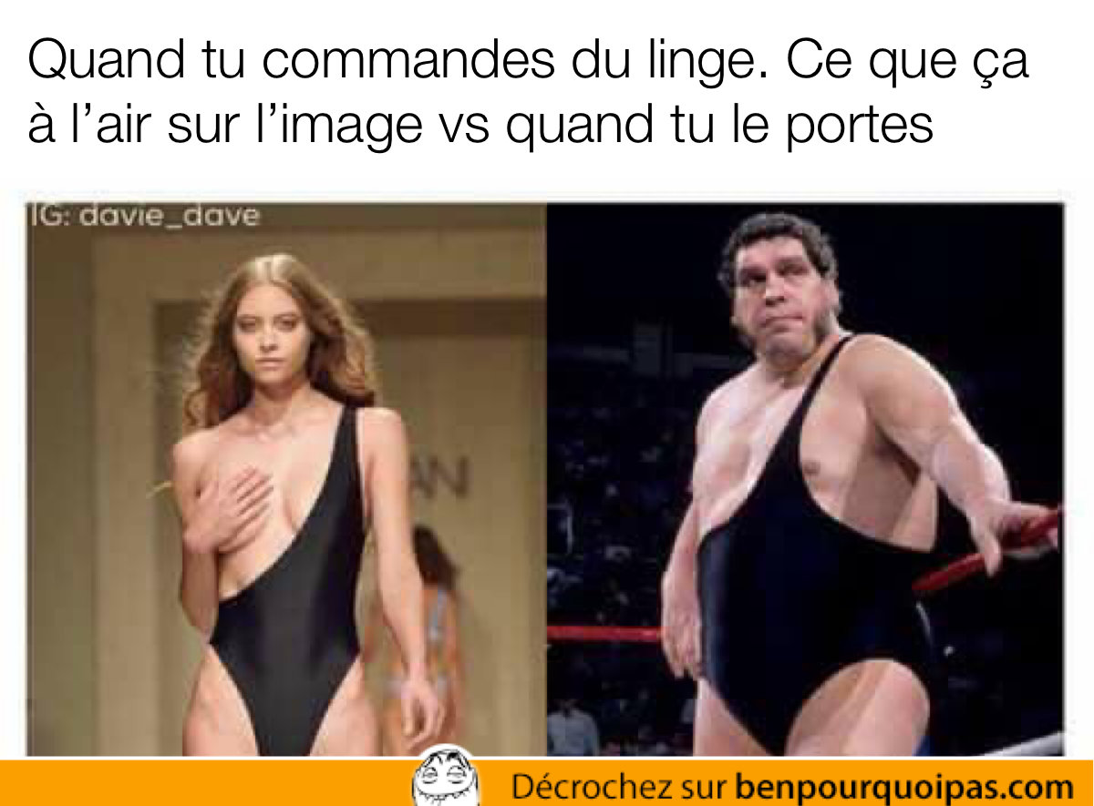 Quand tu commandes des vêtements en ligne