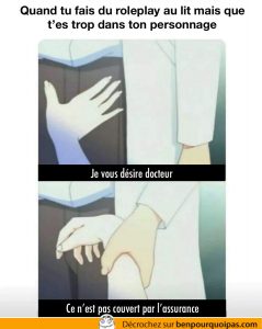 elle fais des avances au docteur mais il répond que ce n'est pas couvert par l'assurance