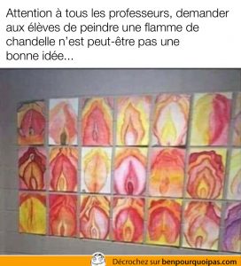 des flammes peinte ressemblent à des vagins