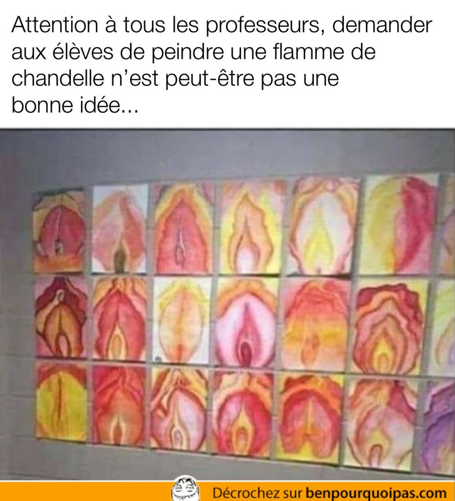 des flammes peinte ressemblent à des vagins