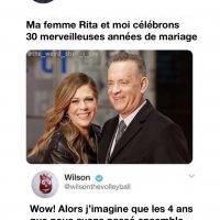 Wilson répond à Tom Hanks à propos de ses 30 années de mariage