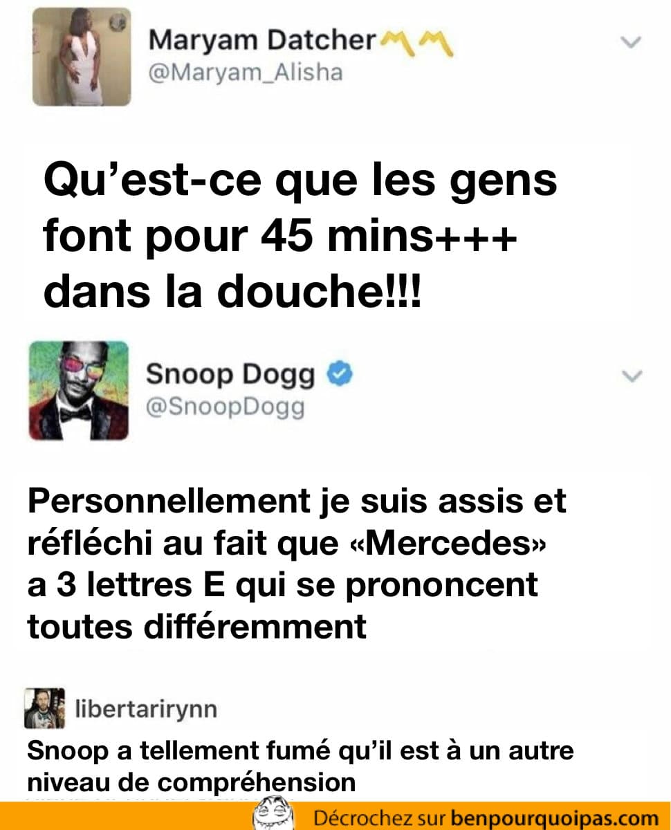 Snoop Dogg et ses perles de sagesses à propos du mot «Mercedes»