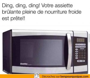 Les micro-ondes réchauffent l'assiette plutôt que la nourriture