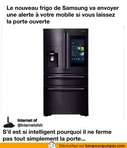 Samsung annonce un frigo intelligent... mais l'est-il vraiment?