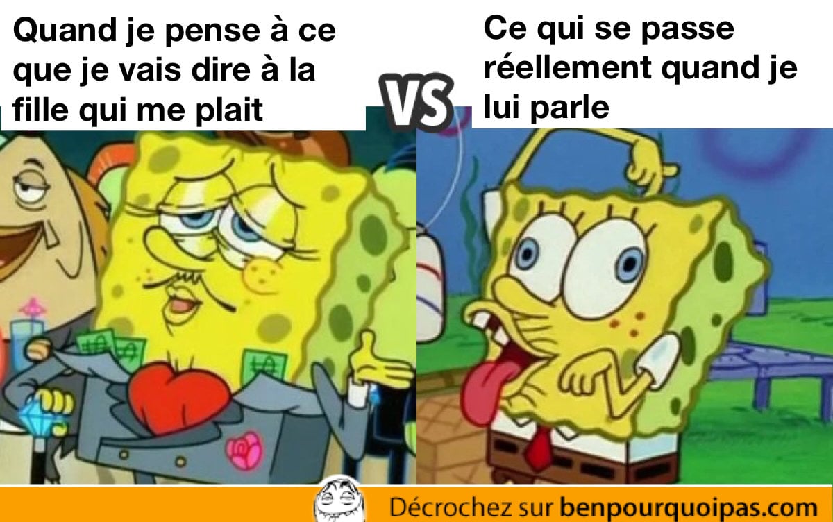 quand t'as l'air complètement fou à parler à ton crush