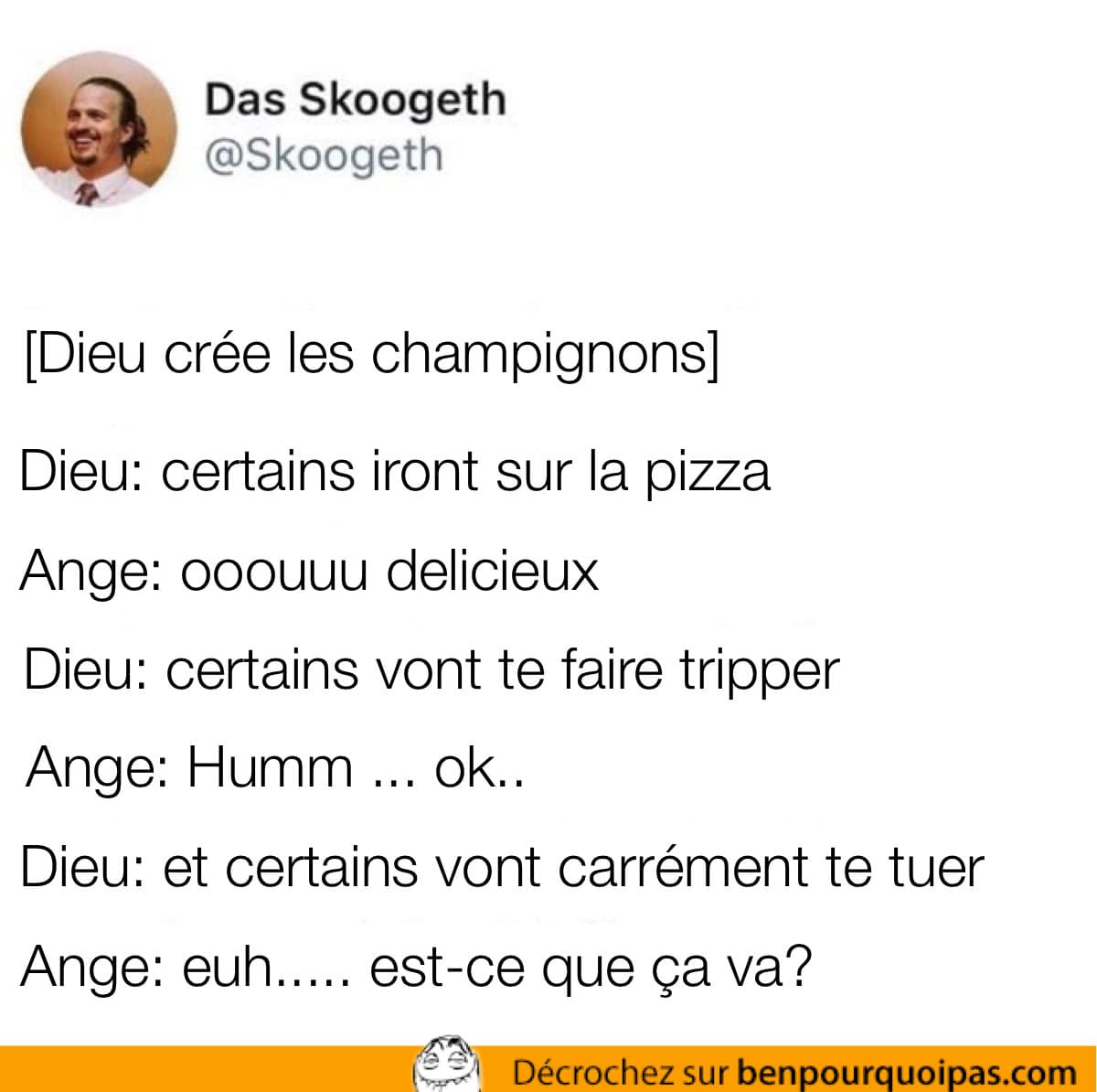 Champignons: certains se mangent, certains te font tripper et d'autres te tue