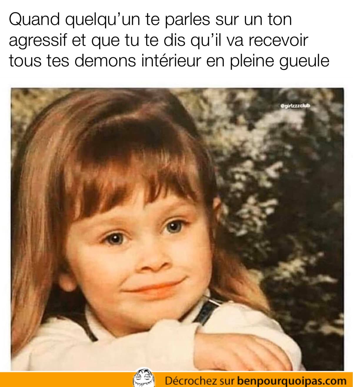 photo scolaire d'une fillette