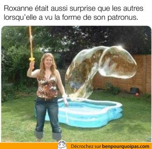 Elle était vraiment surprise de voir la forme de son patronus