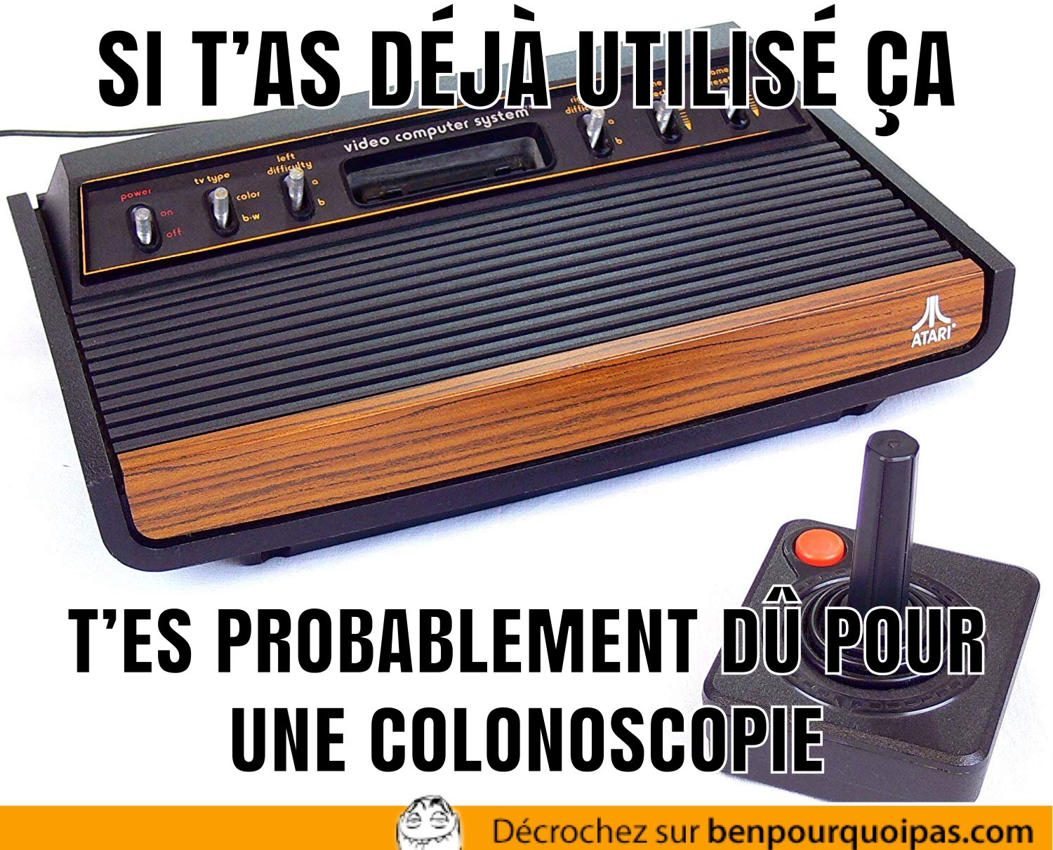 console atari avec un jotstick pour boomers