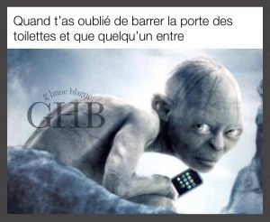 Quand t'as oublié de verrouiller la porte de la toilette