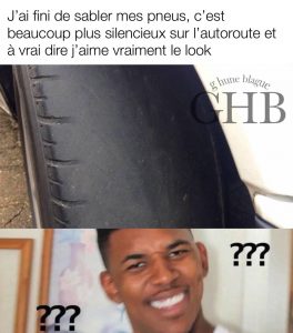 Sabler ses pneus pour une conduite plus silencieuse...