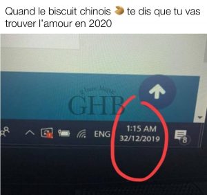 Quand le biscuit chinois te dit que tu vas trouver l'amour en 2020