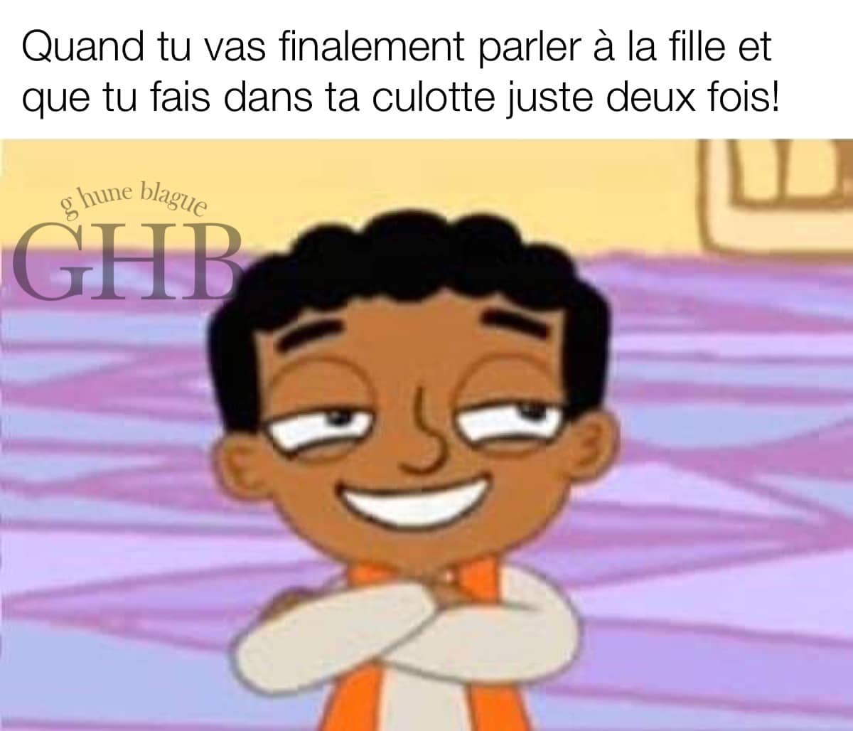 Quand tu trouves le courage d'aller parler à la fille et que tu fais dans ta culotte seulement deux fois