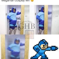 Megaman cosplay win!