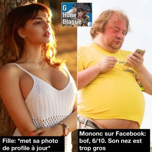 Quand une fille met une photo sur les réseaux sociaux et qu'elle reçoit les jugements inutiles... gros con se permet de juger
