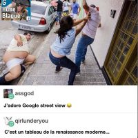 Un tableau de style renaissance moderne, gracieuseté de Google Street View!