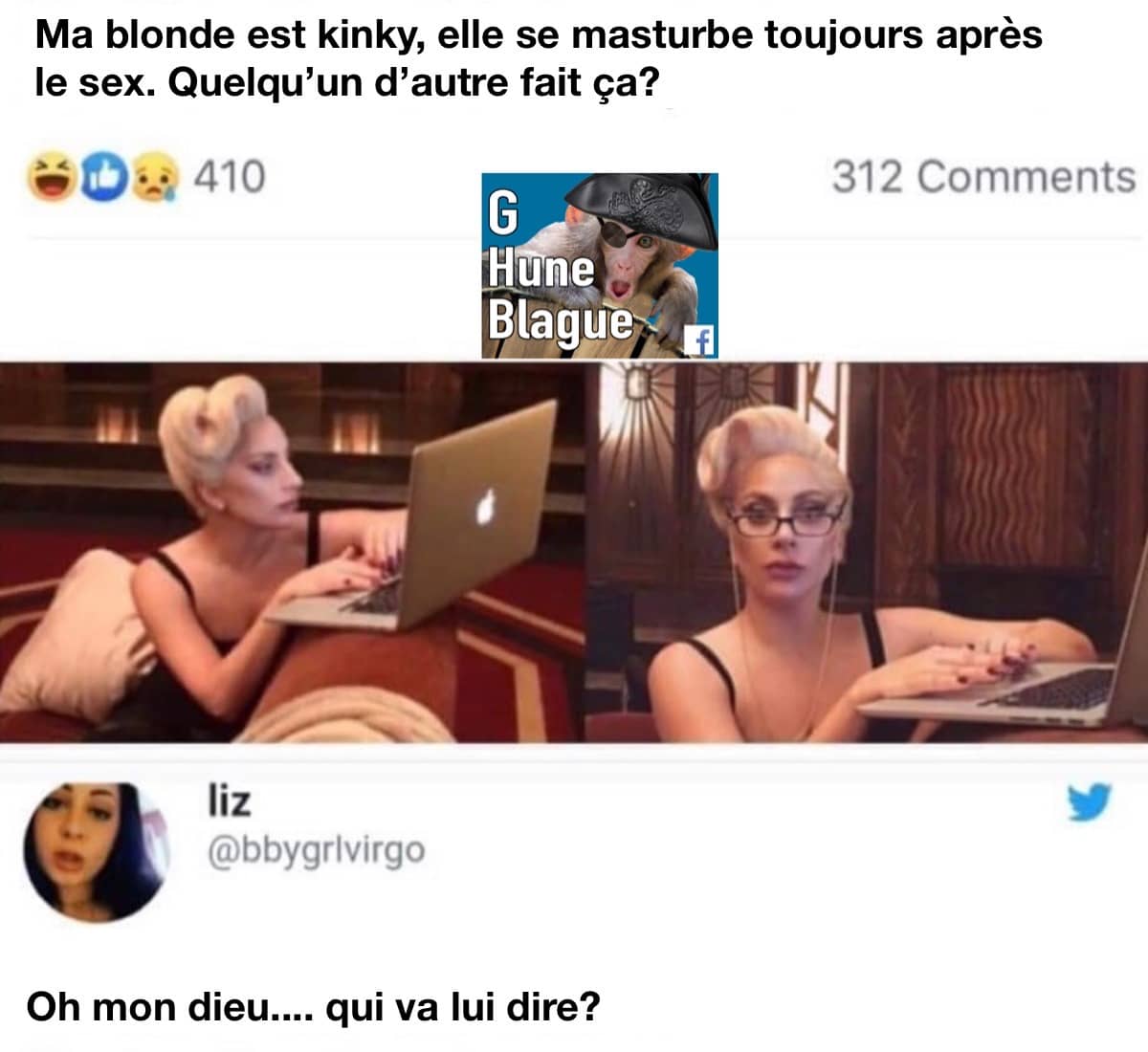 Quand tu crois que ta copine a un fetish mais que finalement c'est toi qui a des choses à comprendre... Lady Gaga Memes