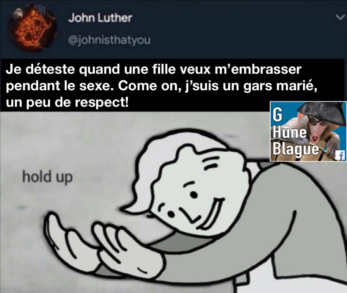 Un peu de respect, je suis marié tout de même! Vouloir embrasser quand on baise avec un fling