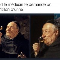 Quand tu dois fournir un échantillon d'urine