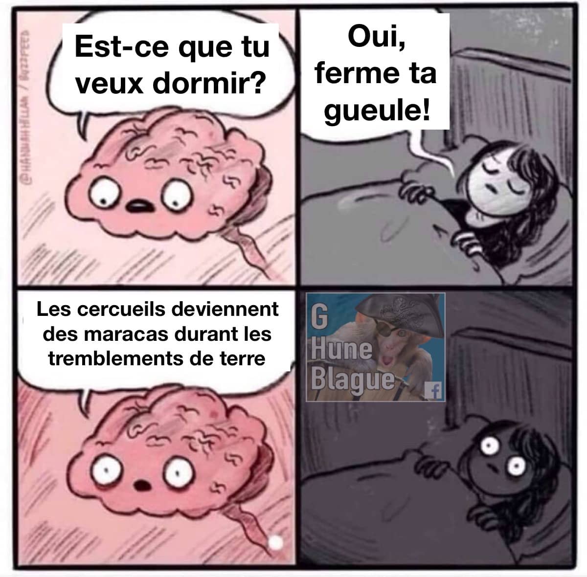 ton cerveau qui t'empêche de dormir: Les cercueils deviennent des maracas durant les tremblements de terre