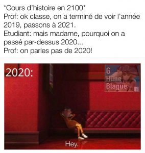 À quoi ressemblerons les cours d'histoire en 2100... on va éviter de parler de 2020!