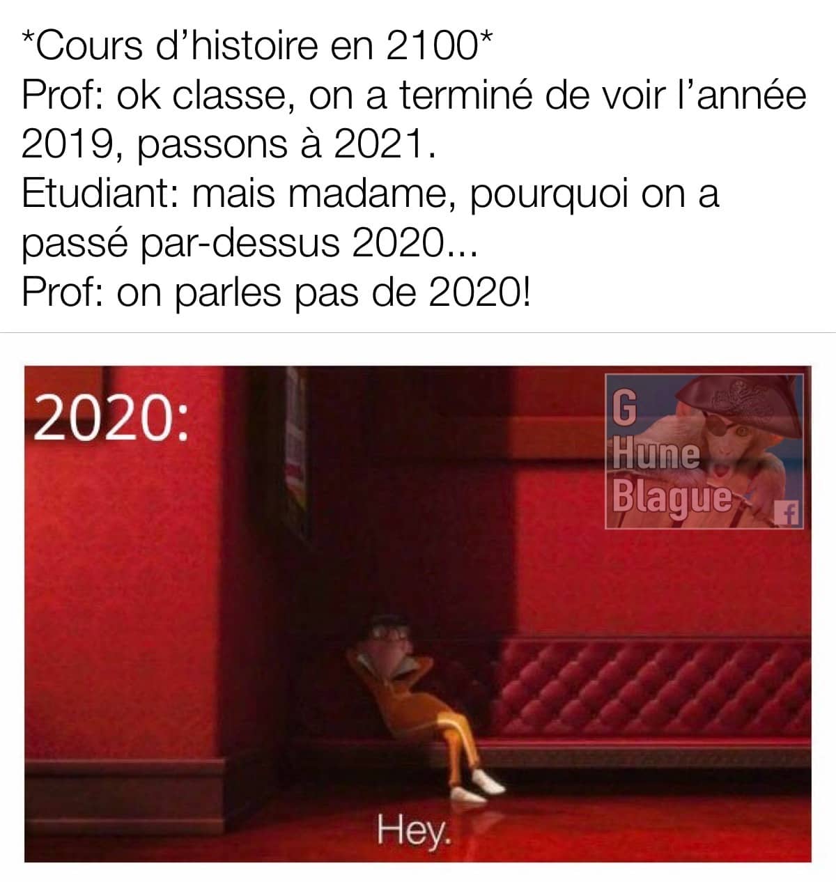 À quoi ressemblerons les cours d'histoire en 2100... on va éviter de parler de 2020!