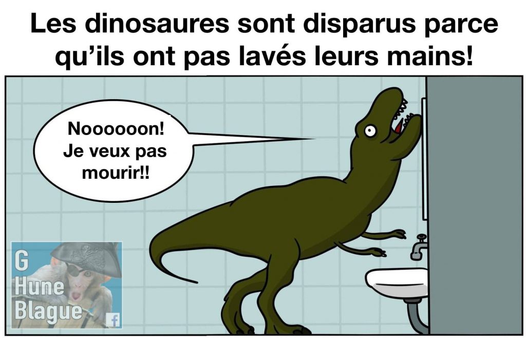 Le lavage des main aurait pus sauver les dinosaures?