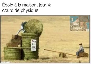École à la maison en période de confinement: cours de physique