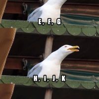 Quand on chante la chanson de l'alphabet