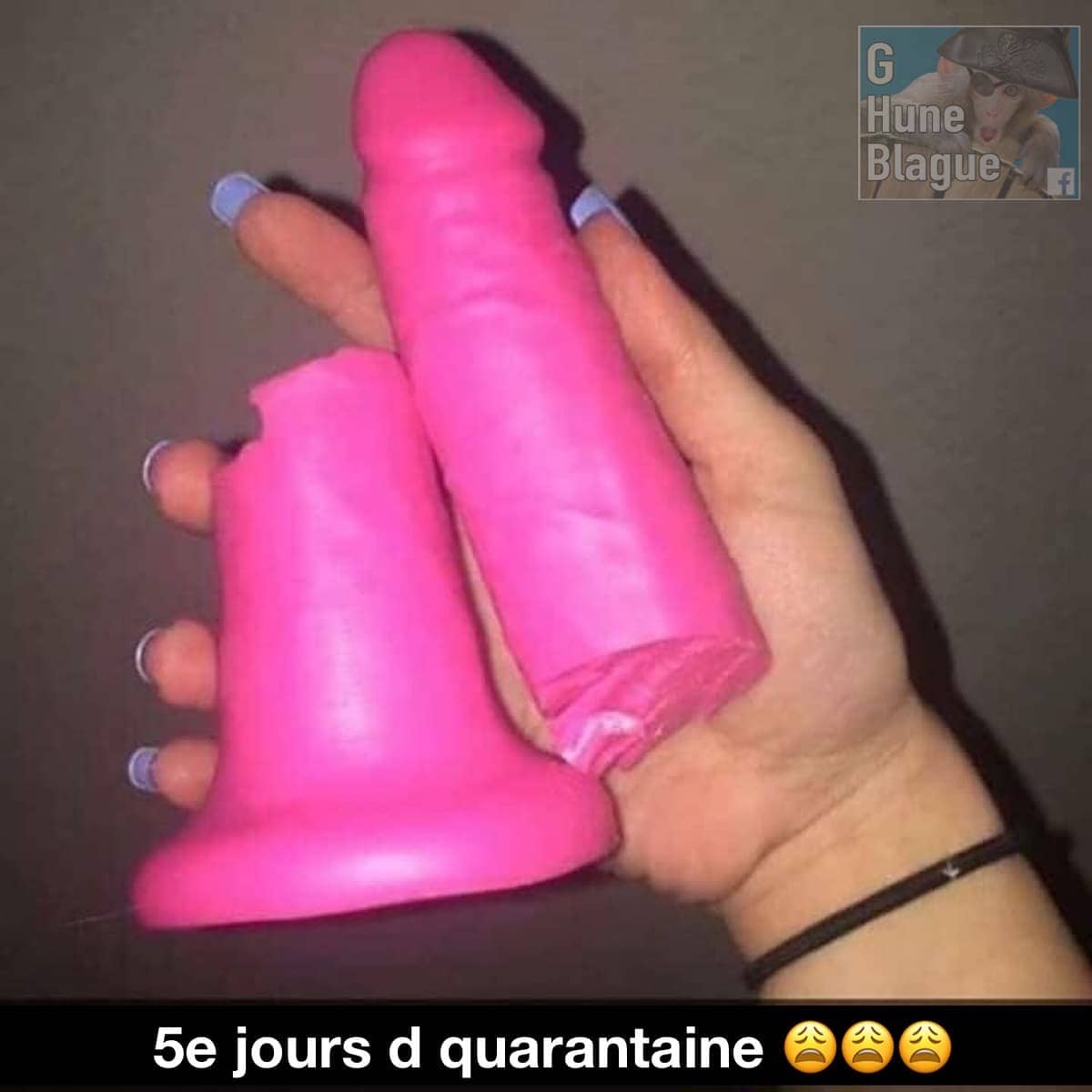 Après 5 jours de quarantaine, quand elle y va un peu fort avec le dildo