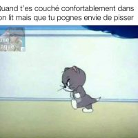 Quand t'es confortablement couché et que tu dois soudainement aller pisser