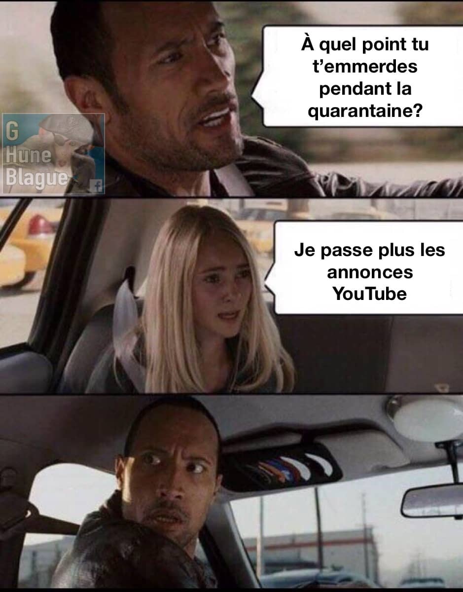 Quand tu t'emmerde tellement que tu ne passes plus les pubs YouTube...