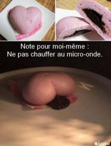Rappel à moi-même: ne jamais réchauffer ceci au four micro-ondes