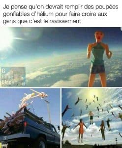 Remplir des poupées gonflables pour simuler le ravissement et troller les religieux
