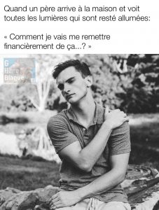 Les pères quand toutes les lumières sont allumées