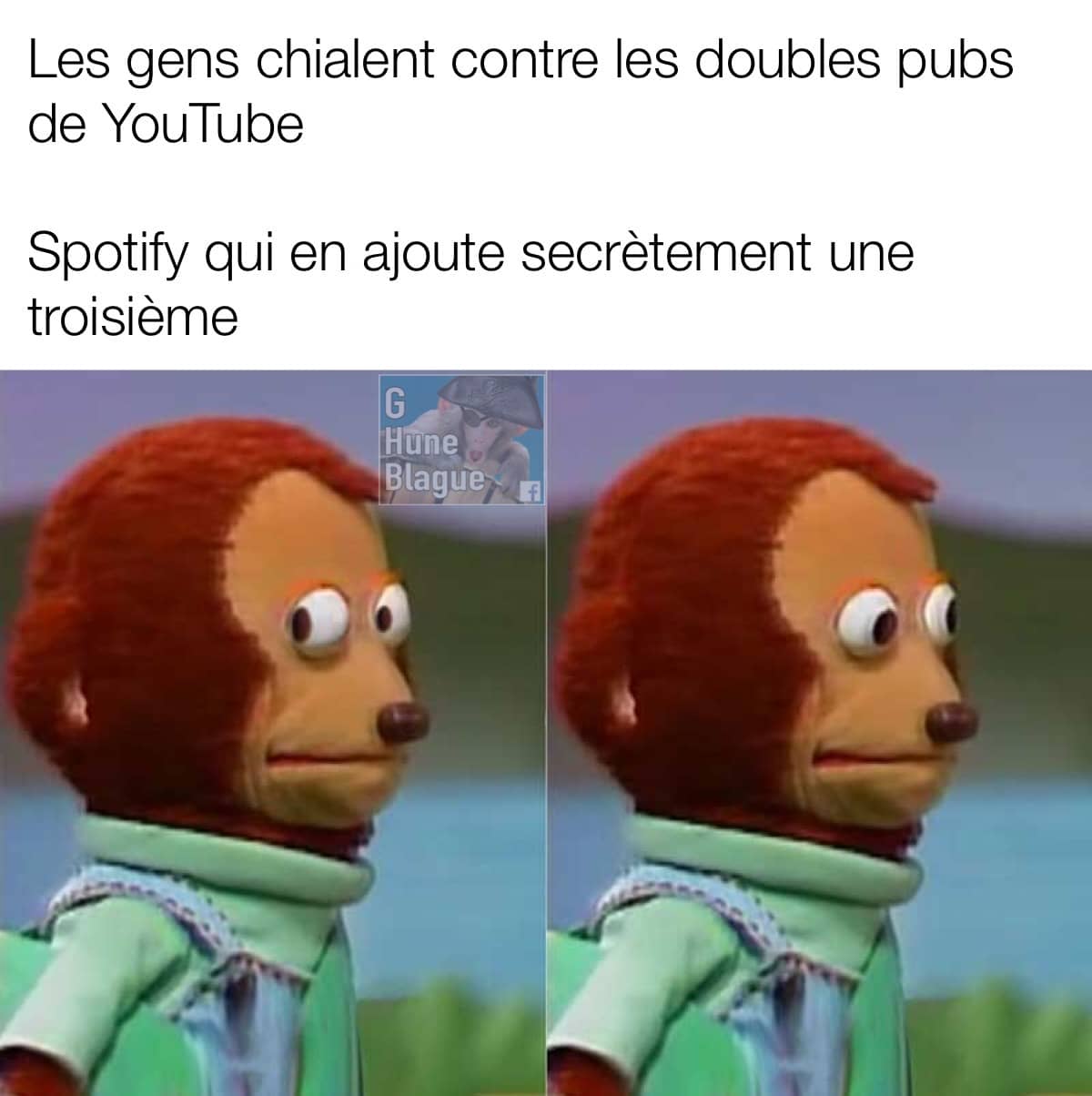 Quand les gens se plaignent des doubles pubs sur YouTube, Spotify se fait discret avec ses trois pubs