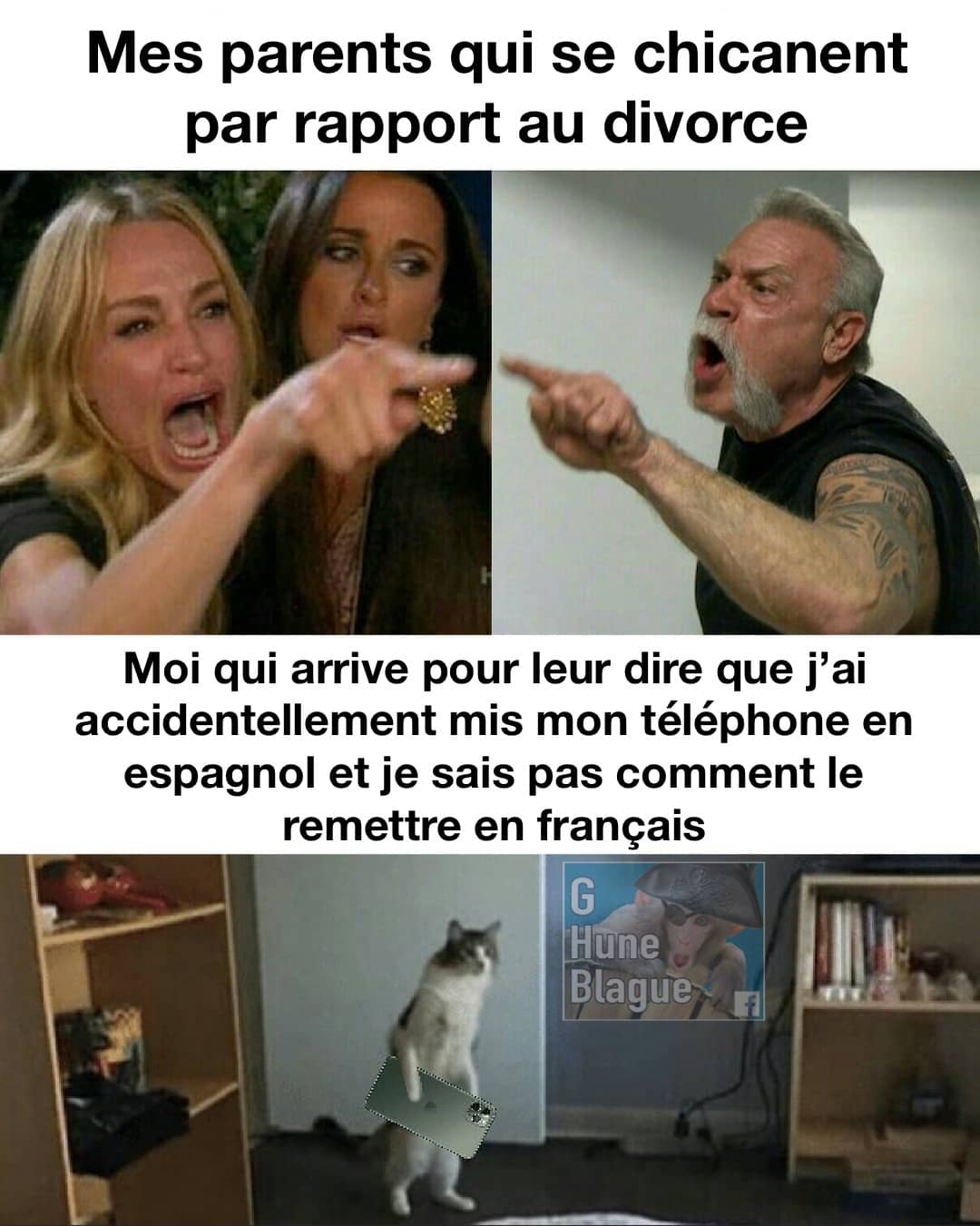 Quand les parents se disputent à cause du divorce et que toi t'arrive avec ton problème anodin...